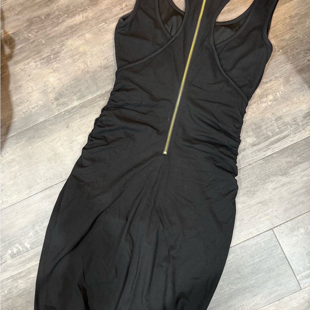 CACHE Elegant Black Sleeveless Cutout Dress